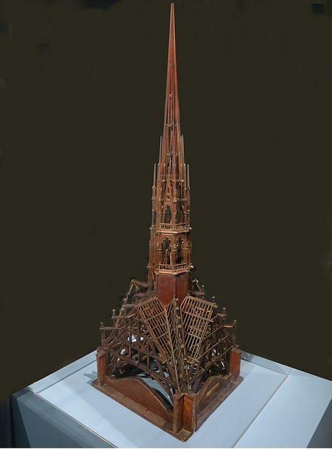 photo-maquette-fleche-Notre-Dame-de-Paris-1859