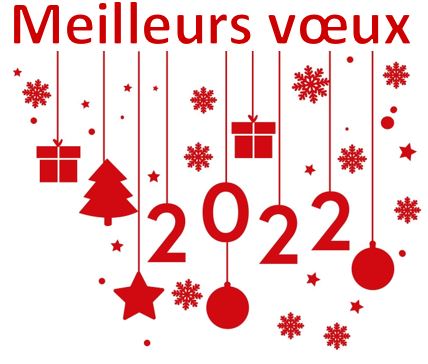 meilleurs voeux boules noel etoiles neige rouges 2022