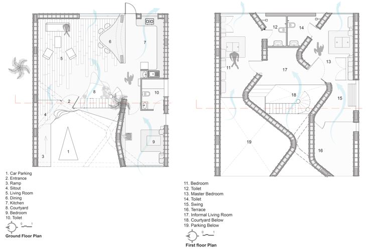 Wallmakers maison pirouette plans rez etage