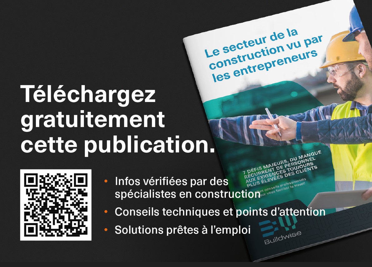 encart Buildwise campagne entrepreneurs
