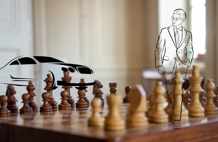 jeu-d-echecs-avec-silhouettes-homme-et-voiture-illustration-pretexte